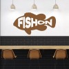 Fish on Fishing Wall Sticker