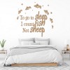 To Go To Sleep I Count Fish Fishing Wall Sticker