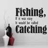 If It Was Easy Fishing Wall Sticker