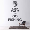 Keep Calm Fishing Wall Sticker