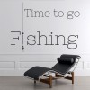 Time To Go Fishing Quote Wall Sticker