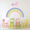 Unicorn Over Rainbow Wall Sticker
