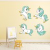 Cute Unicorn Pair Wall Sticker Set