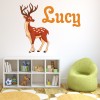 Custom Name Stag Wall Sticker Personalised Kids Room Decal