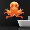 Orange Octopus Wall Sticker