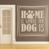 Home Is Where The Dog Is Pet Quote Wall Sticker