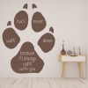 You'll Never Walk Alone Dog Quote Wall Sticker