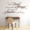 Braver Stronger Smarter Inspirational Wall Sticker