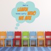 What We Learn Inspirational Quote Wall Sticker