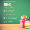 Before You Speak, THINK Quote Wall Sticker