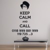 Call 0118 999 881 Keep Calm Quote Wall Sticker