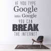 Type Google Into Google Office Quote Wall Sticker