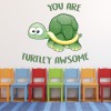 Turtley Awesome Fun Quote Wall Sticker