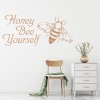 Honey Bee Yourself Inspirational Quote Wall Sticker