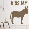 Kiss My Ass Animal Quote Wall Sticker