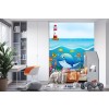 Whale Friends Under The Sea Wall Mural Wallpaper