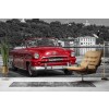 Classic Red Car Casablanca Cuba Wall Mural Wallpaper