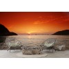 Red Sunset Over Thailand Bay Wall Mural Wallpaper
