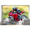Fast Red Motorbike Wall Mural Wallpaper