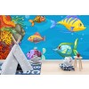 Bright Fish Under The Sea Wall Mural Wallpaper