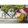 Afro Graffiti Art Wall Mural Wallpaper