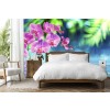 Pink Orchid Pond Wall Mural Wallpaper