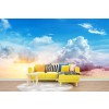 Blue Sky & White Clouds Panoramic Wall Mural Wallpaper