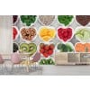 Fruit & Vegetable Hearts Wall Mural Wallpaper