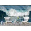 Surfer Ocean Wave Wall Mural Wallpaper