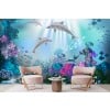 Dolphin Coral Reef Wall Mural Wallpaper