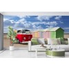 VW Campervan Beach Wall Mural Wallpaper