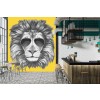 Cool Lion Wall Mural Wallpaper