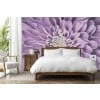 Purple Dahlia Flower Art Wall Mural Wallpaper
