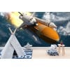 Rocket Launch Outer Space Wall Mural Wallpaper