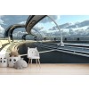 Futuristic Space Station Fantasy Wall Mural Wallpaper