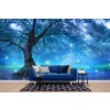 Blue Fairy Tree Wall Mural Wallpaper
