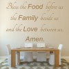 Bless The Food Before Prayer Wall Sticker