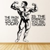 Bodybuilding Fitness Motivational Quote Wall Sticker