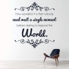 Improve The World Inspirational Quote Wall Sticker