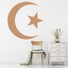 Islamic Crescent Moon Star Islam Wall Sticker