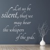 Let Us Be Silent Ralph Waldo Emerson Wall Sticker