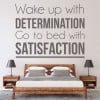 Determination Satisfaction Inspirational Quote Wall Sticker