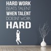 Hard Work Sports Quote Wall Sticker