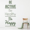 Be Active Inspirational Quote Wall Sticker