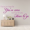 How Far You've Come Inspirational Quote Wall Sticker