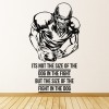 Fight Of The Dog American Football Quote Wall Sticker