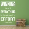 Make The Effort To Win Sports Quote Wall Sticker