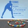 Take Chances Tennis Quote Wall Sticker
