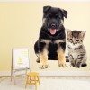 Puppy Dog & Kitten Kids Bedroom Decor Wall Sticker