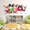 Chihuahua Puppy Dogs Wall Sticker